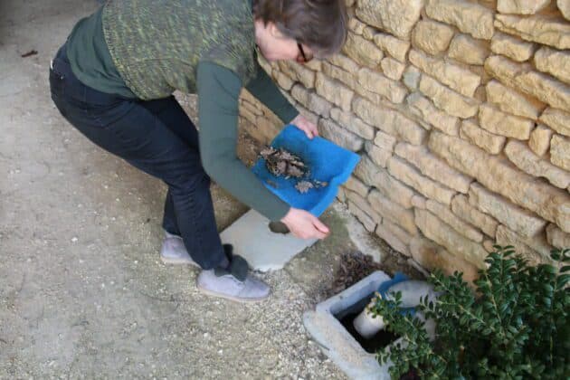 Filtre fait maison en sortie de gouttière