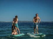 Le Bassin en trottinette aquatique