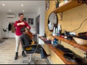 Sabrina coiffe dans les bois à Neuvic