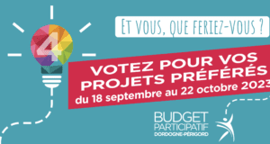 Budget participatif Dordogne Périgord, votez jusqu’au 22 octobre