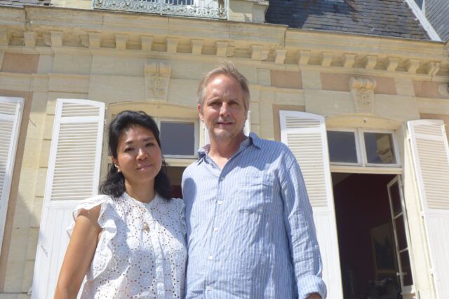 Chinatsu et Geoffroy de Lagasnerie à Creyssensac Chinatsu et Geoffroy de Lagasnerie à Creyssensac