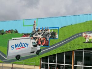 Fresque sur l'usine Fromarsac