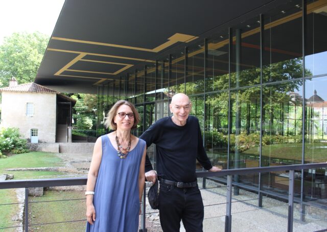Avec Jean Nouvel, lors d'une visite surprise en 2022