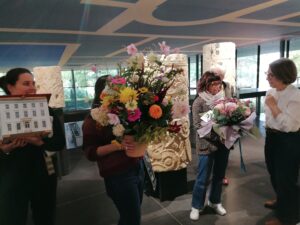 Cadeaux de son équipe pour sa retraite