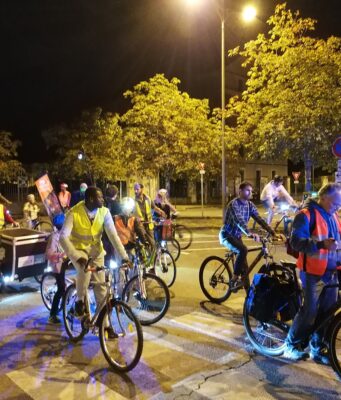 Les cyclistes urbains donnent leur avis La véloparade nocturne annuelle dans Périgueux