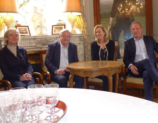 Nouvelle équipe au fonds de dotation de Brou de Laurière a directrice Sophie Dupont, Patrick Palem, Aude Calvet et Pierre Ancely