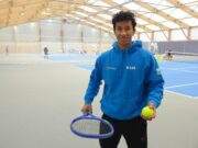 Du Périgord au Québec Sur l'un des courts du centre départemental de tennis à Trélissac