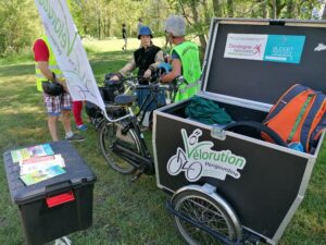 Lors d'une animation à Boulazac