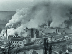 Condat, le papier de chagrin Les fumées et vapeur de l'usine