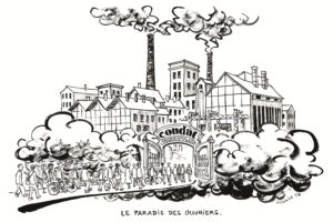 Un dessin de Troubs sur cette usine mythique