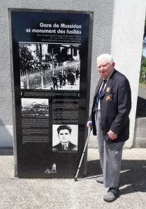 Albert Laborie au mémorial de la resistance à St Etiene de Puycorbier