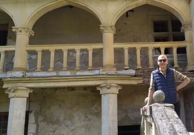 Christophe Mangé délégué Dordogne de la Demeure historique, dans son château du Salembre DR Christophe Mangé délégué Dordogne de la Demeure historique, dans son château du Salembre