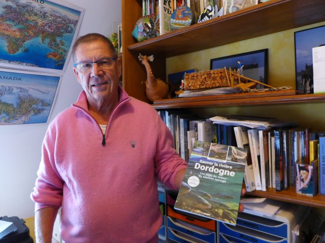 Guy Pustelnik raconte la saga du retour du saumon dans la rivière Dordogne Photo Hervé Chassain Guy Pustelnik raconte la saga du retour du saumon dans la rivière Dordogne